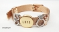 Preview: Glitzer Krönchen Schieber für Mesh Armbänder